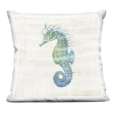 Stupell Industries Patriotic Lifeguard Hut Design By Seven Trees Design Throw Pillow In Blue,beige