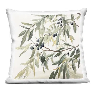 Stupell Industries Petals In Pastel Decorative Printed Throw Pillow Design By Mona Grace In Green