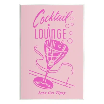 Stupell Industries Pink Cocktail Lounge Wall Plaque By House Of Lulu
