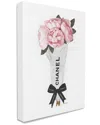 Stupell Industries Pink Peonies Flower Bouquet Glam Fashion Bow Stretched Canvas Wall Art By Amanda Greenwoo In Pink