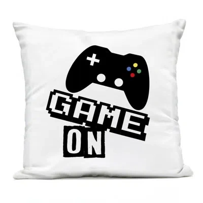 Stupell Industries Playful Game On Outdoor Printed Pillow, Design By Marcus Prime In Black