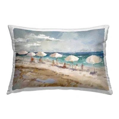 Stupell Industries Polyester Lumbar Rectangular Indoor/outdoor Pillow Cover & Insert In Tan