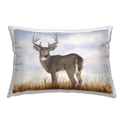 Stupell Industries Polyester Lumbar Rectangular Indoor/outdoor Pillow Cover & Insert In Brown
