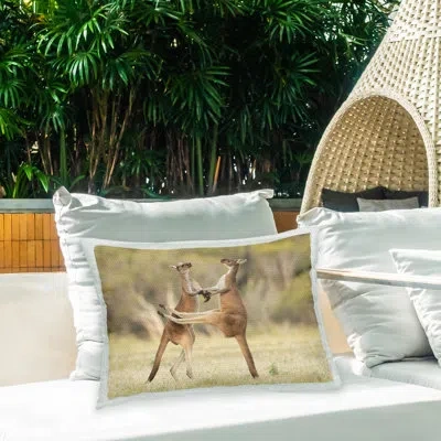 Stupell Industries Polyester Lumbar Rectangular Indoor/outdoor Pillow Cover & Insert By Lea Scaddan In Brown