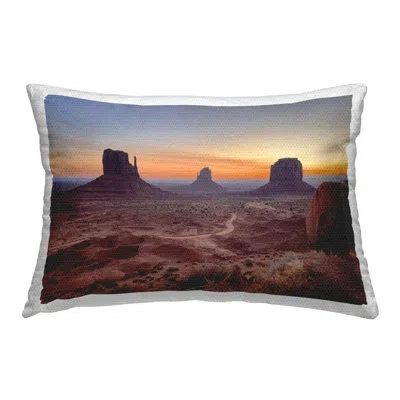 Stupell Industries Polyester Lumbar Rectangular Indoor/outdoor Pillow Cover & Insert By Steve Toole In Brown