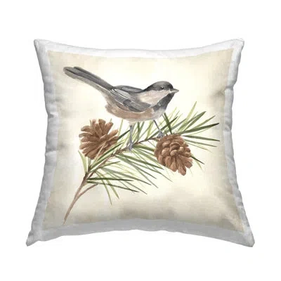 Stupell Industries Polyester Throw Pillow In Beige