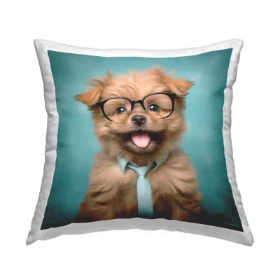 Stupell Industries Polyester Throw Pillow In Blue
