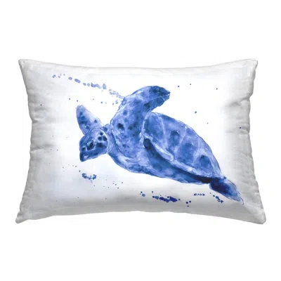 Stupell Industries Polyester Throw Pillow In Blue