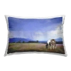 Stupell Industries Polyester Throw Pillow In Blue