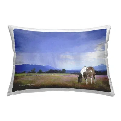 Stupell Industries Polyester Throw Pillow In Blue