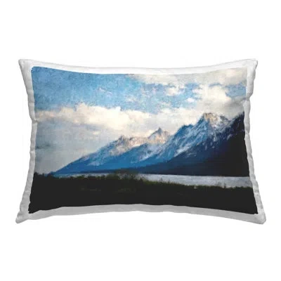Stupell Industries Polyester Throw Pillow In Blue