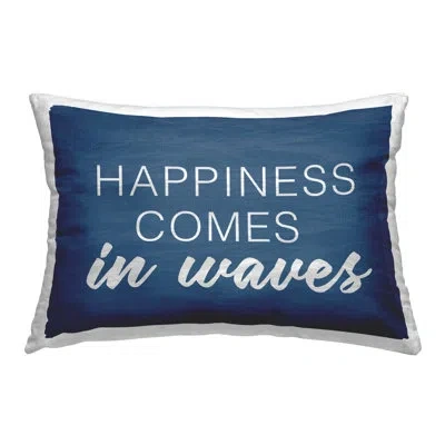 Stupell Industries Polyester Throw Pillow In Blue