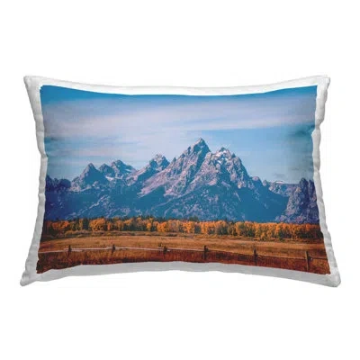 Stupell Industries Polyester Throw Pillow In Blue
