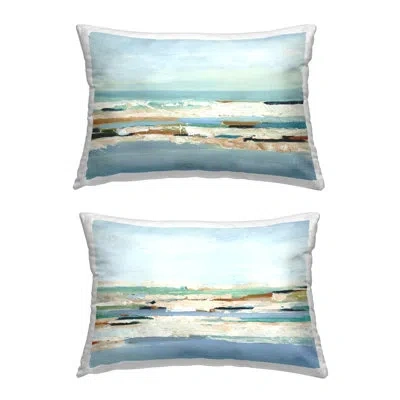 Stupell Industries Polyester Throw Pillow In Blue
