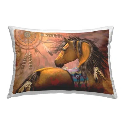 Stupell Industries Polyester Throw Pillow In Brown