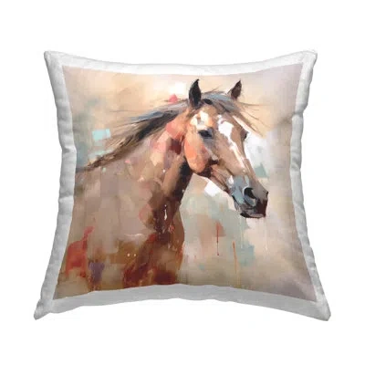 Stupell Industries Polyester Throw Pillow In Brown