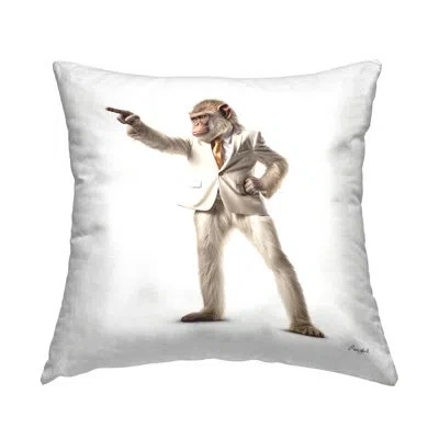 Stupell Industries Polyester Throw Pillow In Brown