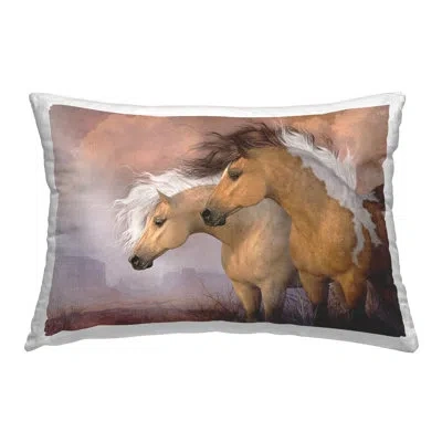Stupell Industries Polyester Throw Pillow In Brown