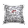 Stupell Industries Polyester Throw Pillow In Gray