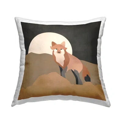 Stupell Industries Polyester Throw Pillow In Gray