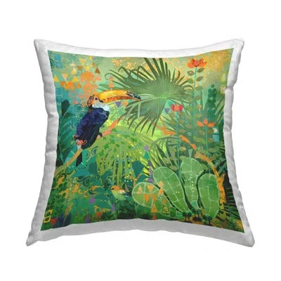 Stupell Industries Polyester Throw Pillow In Green