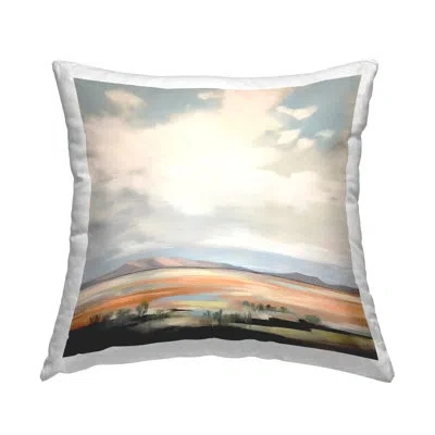 Stupell Industries Polyester Throw Pillow In Orange