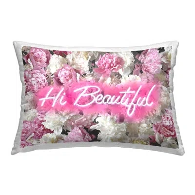 Stupell Industries Polyester Throw Pillow In Pink