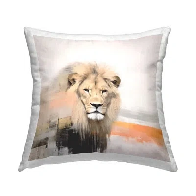 Stupell Industries Polyester Throw Pillow In Tan