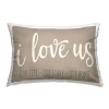 Stupell Industries Polyester Throw Pillow In Tan