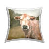 Stupell Industries Polyester Throw Pillow In Tan