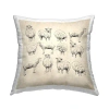 Stupell Industries Polyester Throw Pillow In Tan