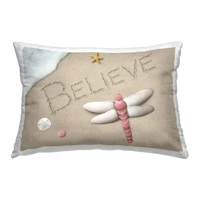 Stupell Industries Polyester Throw Pillow In Tan