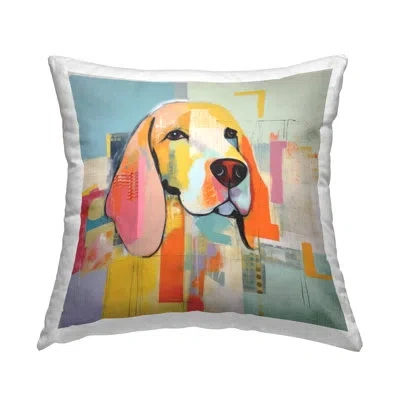 Stupell Industries Polyester Throw Pillow In Yellow