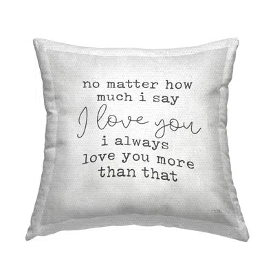Stupell Industries Polyester Throw Square Indoor/outdoor Pillow Cover & Insert In Black;gray