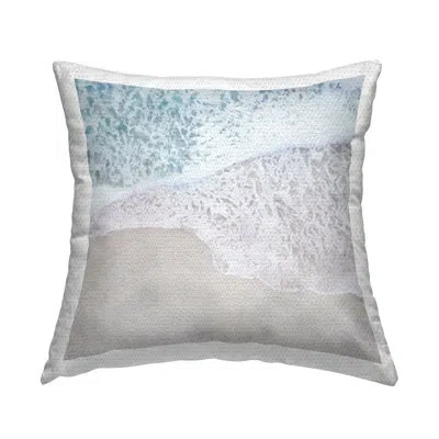 Stupell Industries Polyester Throw Square Indoor/outdoor Pillow Cover & Insert In Blue;gray