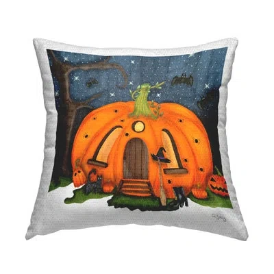 Stupell Industries Polyester Throw Square Indoor/outdoor Pillow Cover & Insert In Blue;green;orange