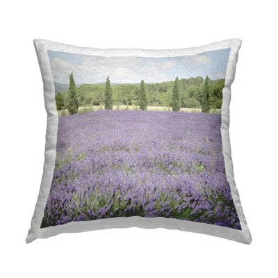 Stupell Industries Polyester Throw Square Indoor/outdoor Pillow Cover & Insert In Blue;green;purple