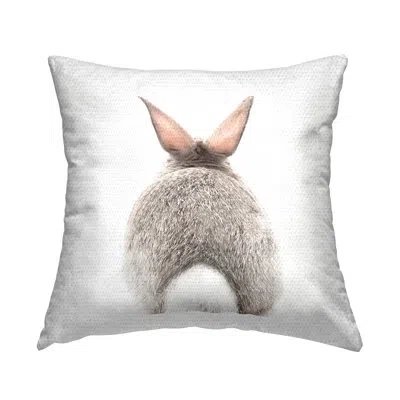 Stupell Industries Polyester Throw Square Indoor/outdoor Pillow Cover & Insert In Brown;white;pink