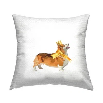 Stupell Industries Polyester Throw Square Indoor/outdoor Pillow Cover & Insert By Amelia Noyes In Tan