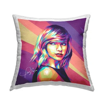Stupell Industries Polyester Throw Square Indoor/outdoor Pillow Cover & Insert By Birch&ink In Multi-color