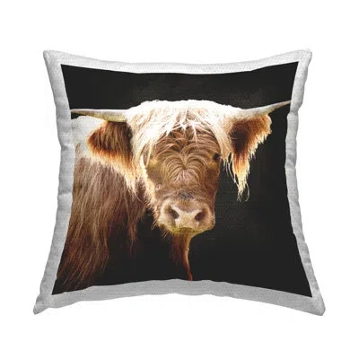 Stupell Industries Polyester Throw Square Indoor/outdoor Pillow Cover & Insert By Emily Navas In Black