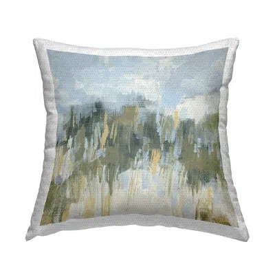 Stupell Industries Polyester Throw Square Indoor/outdoor Pillow Cover & Insert By June Erica Vess In Green