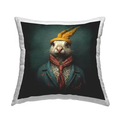 Stupell Industries Polyester Throw Square Indoor/outdoor Pillow Cover & Insert By Lazar Studio In Blue