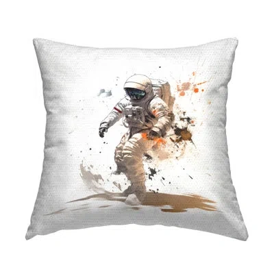 Stupell Industries Polyester Throw Square Indoor/outdoor Pillow Cover & Insert By Lazar Studio In Tan