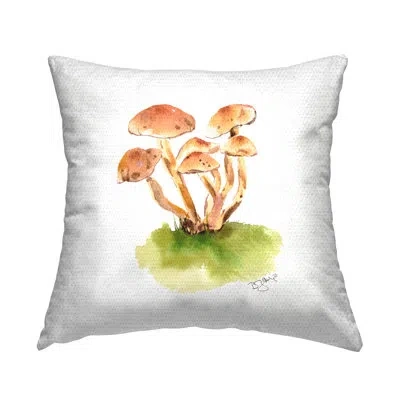 Stupell Industries Polyester Throw Square Indoor/outdoor Pillow Cover & Insert In Tan