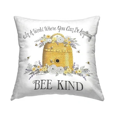 Stupell Industries Polyester Throw Square Pillow Cover & Insert By Deb Strain