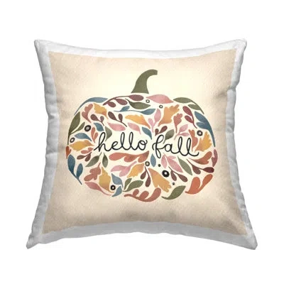 Stupell Industries Polyester Throw Square Pillow Cover & Insert By Laura Konyndyk