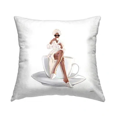 Stupell Industries Polyester Throw Square Pillow Cover & Insert By Ziwei Li