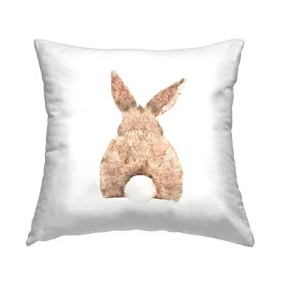 Stupell Industries Polyester/polyester Blend Throw Square Pillow Cover & Insert By Amelia Noyes In Tan