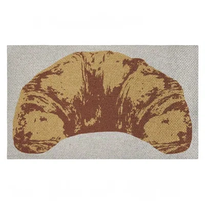 Stupell Industries Pop Style Croissant Outdoor Door Mat, Design By Lil' Rue, 30"